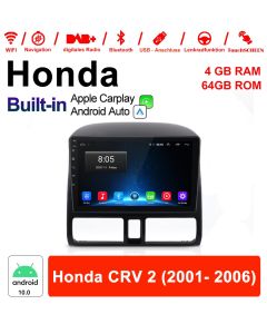 9 Zoll Android 10.0 Autoradio Für Honda CRV 2 2001- 2006 