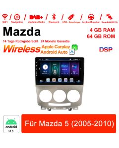 Für Mazda 3 2005-2010 MIT Navi Bluetooth WIFI Built-in Carplay Android Auto 9 Zoll Android 12.0 Autoradio / Multimedia 4GB RAM 64GB ROM 