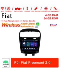 9 Zoll Android 13.0 Autoradio / Multimedia 4GB RAM 64GB ROM Für Fiat Freemont 2.0 Built-in carplay/android auto