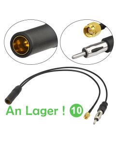 DAB Radio Konverter Splitter FM/AM DAB Autoradio Aktive Antenne Adapter Kabel SMA für Honda und BMW