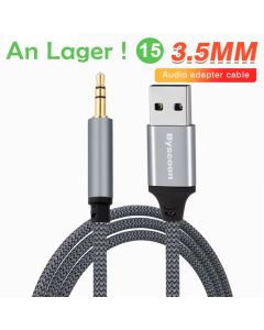 2M USB zu 3.5mm Buchse Audio kabel Kopfhörer Mikrofon externer Soundkarten adapter für PC Laptop Aux Audio Verlängerung kabel