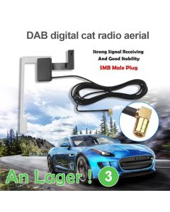 DAB Autoradio Antenne Dualband Antenne der verstärkten internen Glas halterung SMA zu F Adapter für Auto Dab alle Modelle