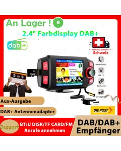 Auto DAB Radio Empfänger Audio Adapter FM Sender Bluetooth tf Karten wiedergabe Aux Stereo MP3-Player