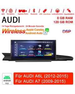 Qualcomm Snapdragon 662 8 Core Android 13.0  Autoradio / Multimedia 6GB RAM 128GB ROM Für AUDI A6L 2012-2015/AUDI A7 2009-2015 Built-in CarPlay