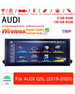 Qualcomm Snapdragon 662 8 Core Android 13.0 4G Autoradio / Multimedia 6GB RAM 128GB ROM Für AUDI Q5L 2018-2020 Built-in CarPlay / Android Auto