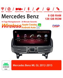 Für Benz ML/GL-Klasse 2012-2015 Built-in CarPlay 12.3 Zoll Snapdragon 665 8 Core Android 13 4G Autoradio / Multimedia 8GB RAM 256GB ROM 