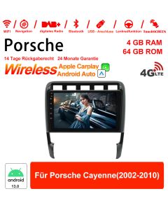 9 Zoll Android 13.0 4G LTE Autoradio / Multimedia 4GB RAM 64GB ROM Für Porsche Cayenne(2002-2010)