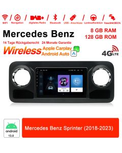 Für Benz Sprinter 2018-2023 Built-in Carplay/ Android Auto 10 Zoll Android 13.0 4G LTE Autoradio / Multimedia 