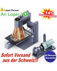 LaserPecker 4 Deluxe Lasergerät Dual Laser Engraver inklusive Rotary Extension + Slide Extension