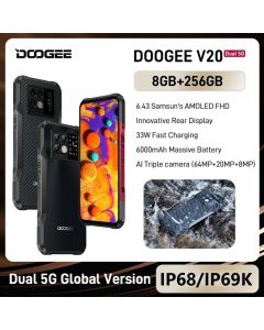 DOOGEE V20 5G Android 11 8GB+256GB  Robuste Handy Nachtsicht kamera Handy