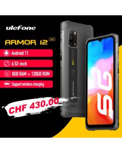 Ulefone Armor 12 5G 6.52" Android 11 8GB+128GB Wasserdichtes Smartphone