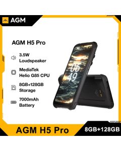 AGM H5 Pro 6.5 " MTK G85 Globale 8GB+128GB Robuste Smartphone 48MP Kamera Nacht Version Wasserdichte Telefon