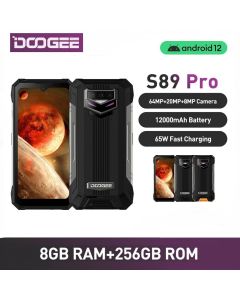 DOOGEE S89 Pro 8+256GB Android 12  65W Schnellladung Nachtsicht Smartphone