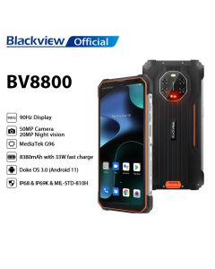 Blackview BV8800 Helio G96 Octa Core Android 11 6,58 Zoll robustes Smartphone