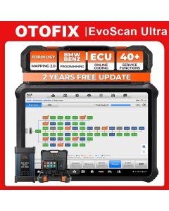 OTOFIX EvoScan Ultra OBD2 Diagnosegerät, Erweiterter Auto Diagnose Scanner, ECU-Programmierung und Codierung, 40+ Service Funktionen, 2 Jahre Update