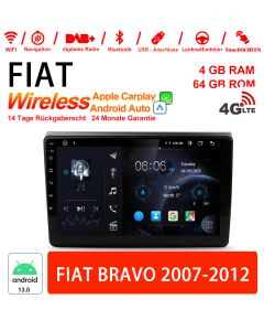 9 Zoll Android 13.0 Autoradio / Multimedia 4GB RAM 64GB ROM Für Fiat Bravo 2007-2012 Mit DSP Built-in Carplay Android Auto