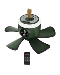 8000mah Decken ventilator Timing Camping ventilator USB wiederauf ladbare Fernbedienung 4 Gänge Kühler mit LED-Lampe für zu Hause im Freien