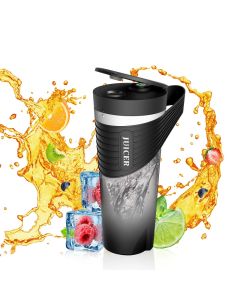 Tragbarer Mixer für Shakes und Smoothies, 4000 mAh, Typ C, wiederaufladbar, 460 ml, persönlicher Mixer mit 6 scharfen Klingen