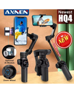 Neueste axnen hq4 3-Achsen-Handkardan, optional ai Smart Tracking, Smartphone-Stabilisator für iPhone 14 Pro Xiaomi Huawei Vlog