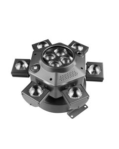 LED 10 x10w 6 head moving head beam light rg laser flash light dmx stage light full color beam light rotating disco party bar