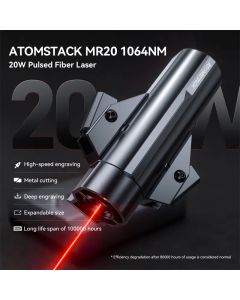 ATOMSTACK MR20 20w Infrarot-Laser modul 1064nm Faser tiefe Gravur Kopf markierung Metall geschnitten Kunststoff Logo 100000h Lebensdauer