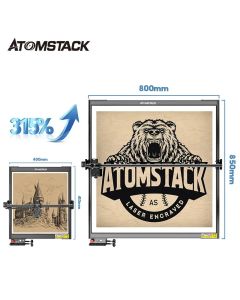 ATOMSTACK E85 Rahmen für Laser Engraver Bis zu 850mm x 800mm Gravur Bereich für A5/A10 /s10 Pro /A10 PRO/A20 PRO S20 PRO/A30 PRO/S30 PRO/S40 PRO