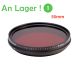 FOTGA Einstellbare Infrarot IR Filter Pass Infra-Rot 530nm zu 750nm 49-82mm