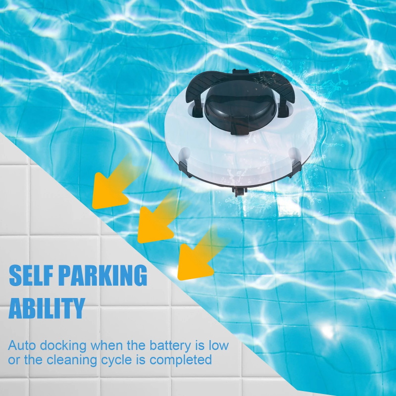 Wireless robot pool cleaner