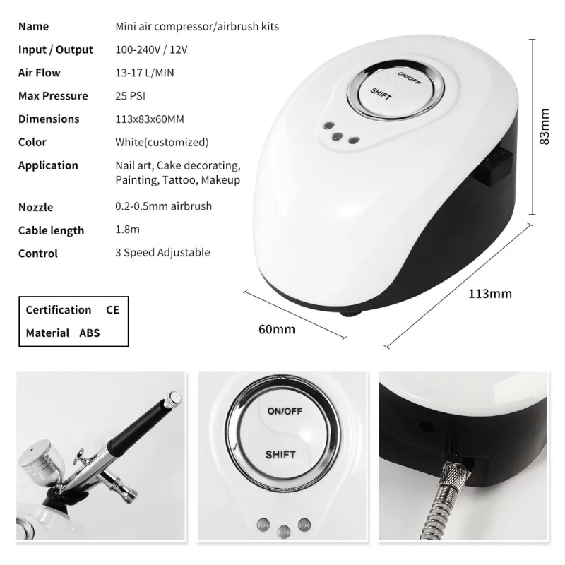 Professional airbrush machine