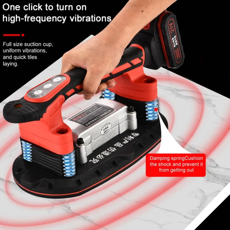 Handheld tile vibrator