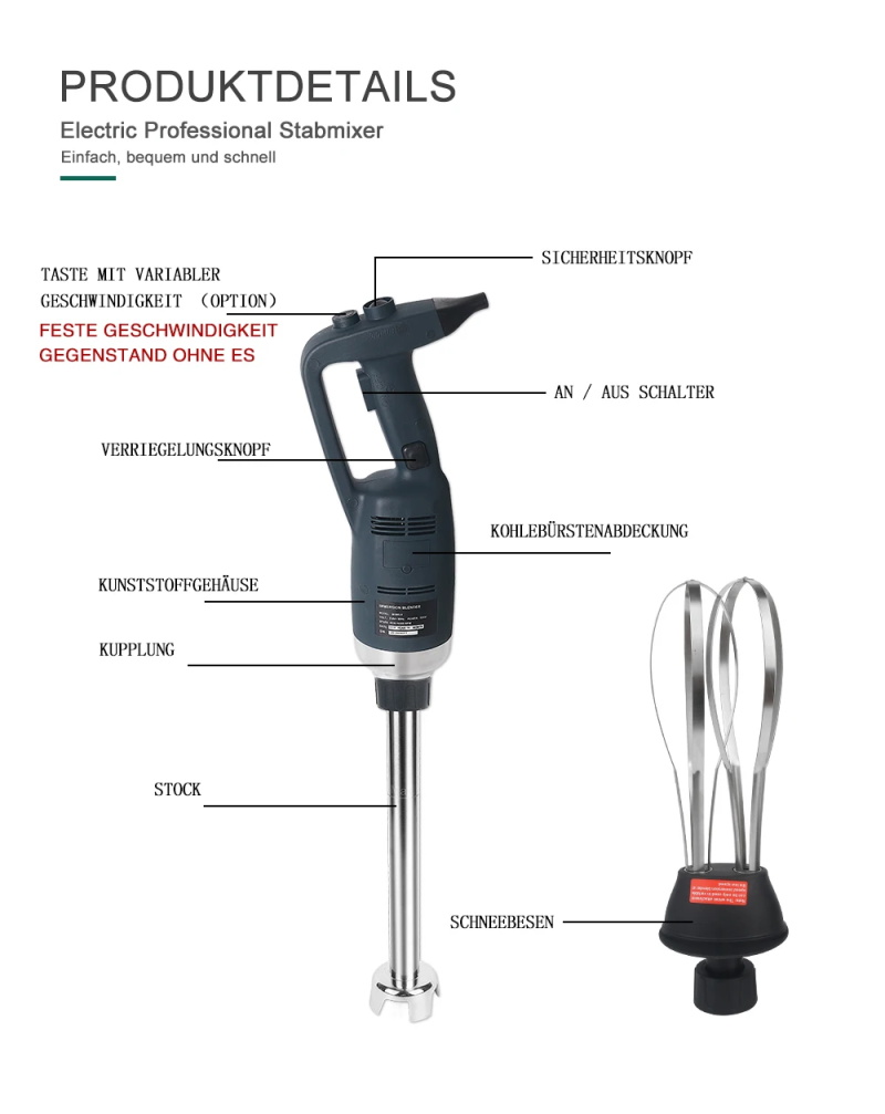 Handels Hochleistungs-Handmixer