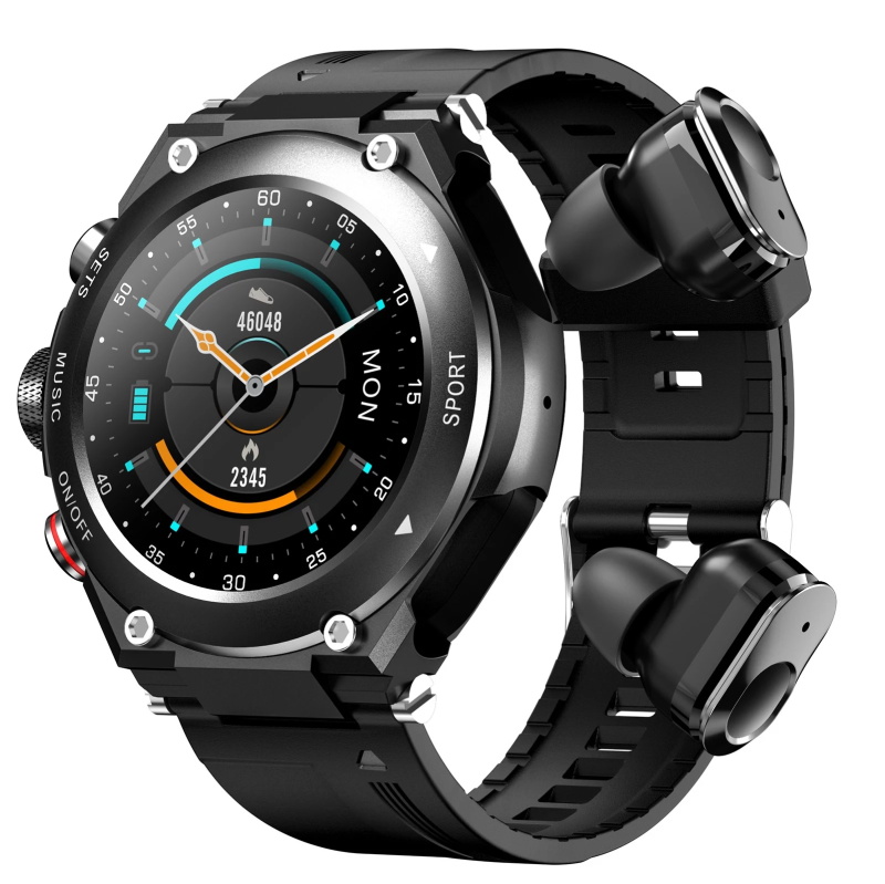 Montre de sport intelligente multifonction 2 en 1