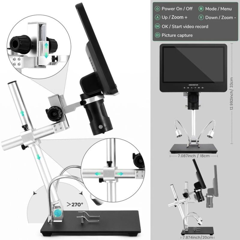 Microscope numérique HDMI USB