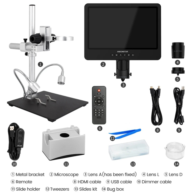 Microscope numérique HDMI USB