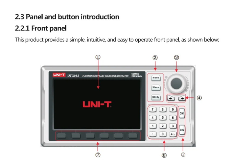 UNI-T UTG932 UTG962