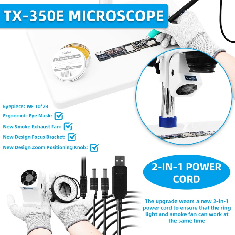 Microscope stéréo à oculaire trin