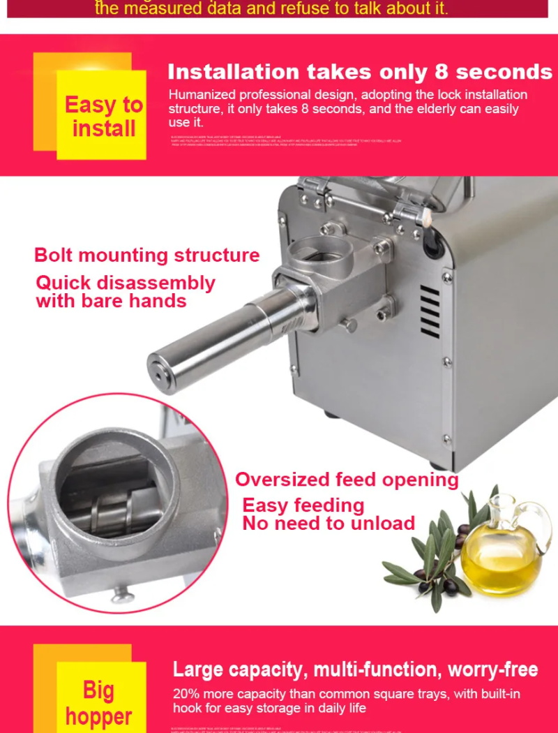 automatic household flaxseed oil extractor