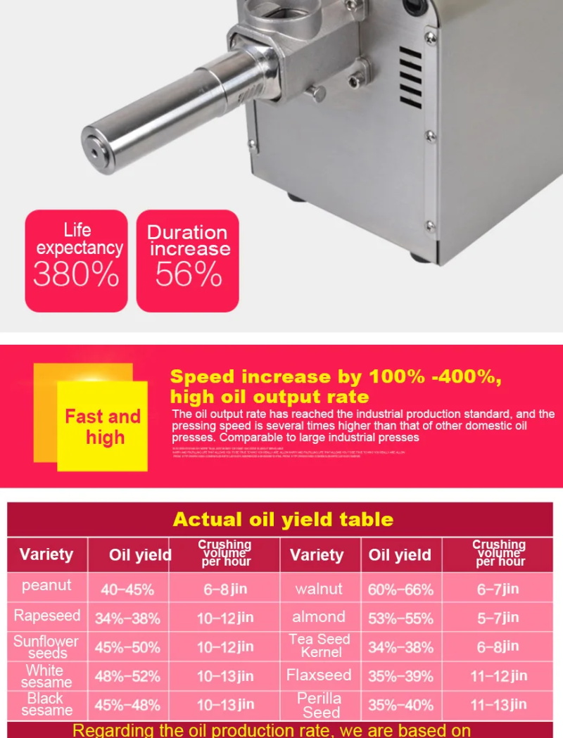 automatic household flaxseed oil extractor