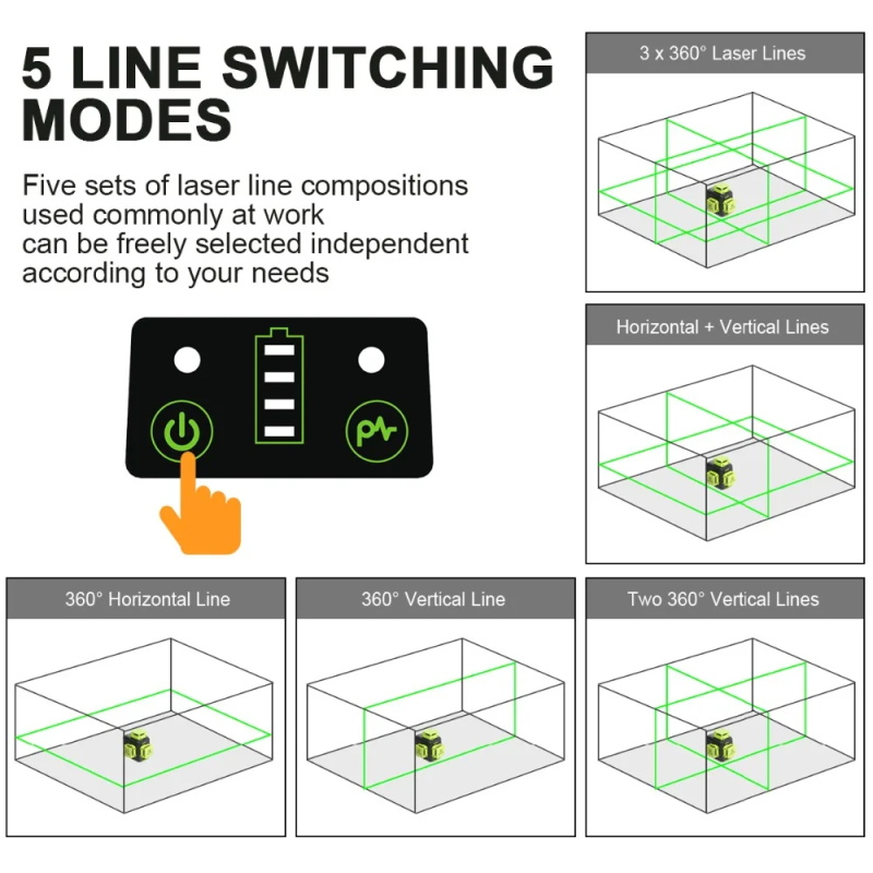 Green Laser Level Horizontale