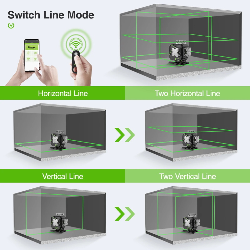 16 lines 4D cross line laser level