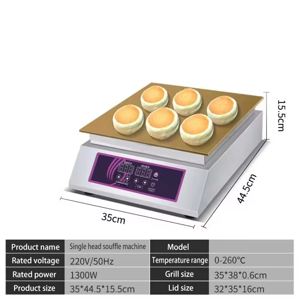 Single Head Rubell Souffle Pancake Maker Maschine