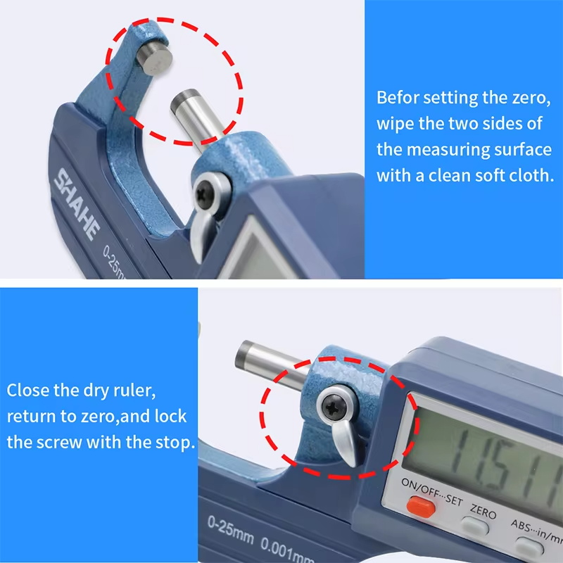 0.001mm elektronisches Außen mikrometer