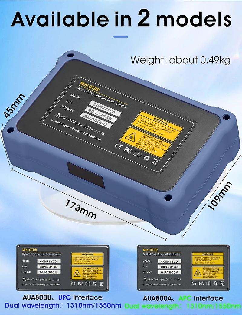 Glasfaser-Reflekto meter Touchscreen