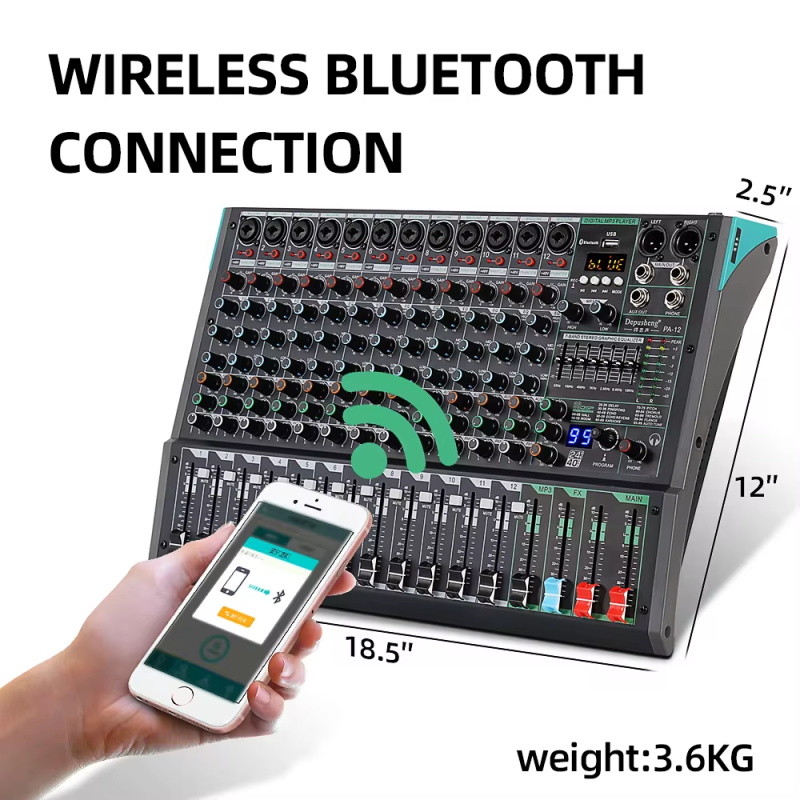 12-Kanal-Audiomischer Depusheng Pa12