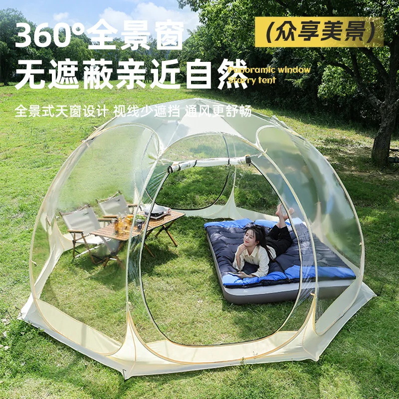 transparent dome tent