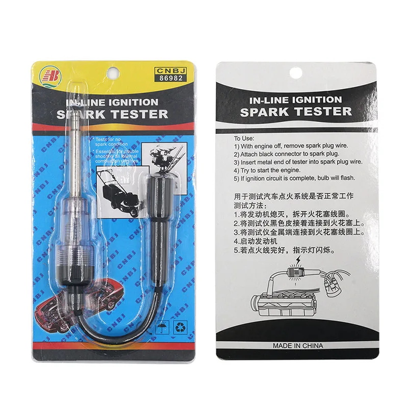 Spark plug spark tester