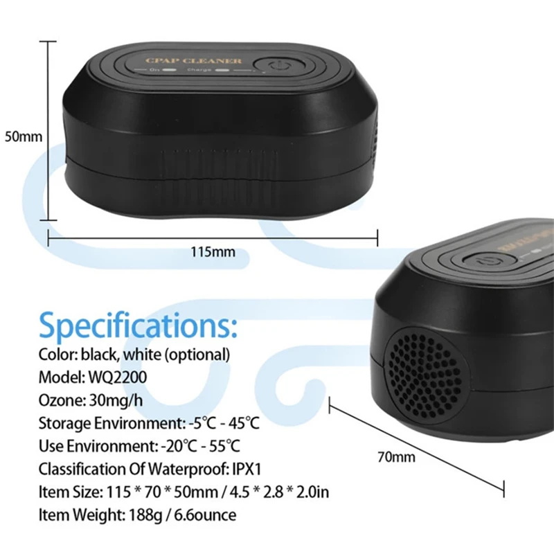 Stérilisateur à l'ozone de nettoyage CPAP