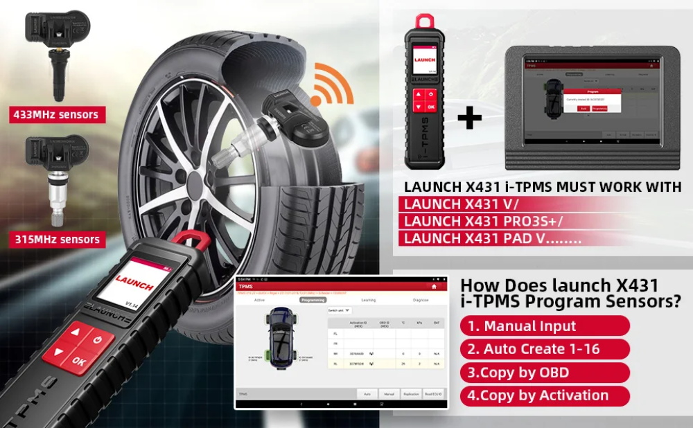 LAUNCH X431 TSGUN I-TPMS